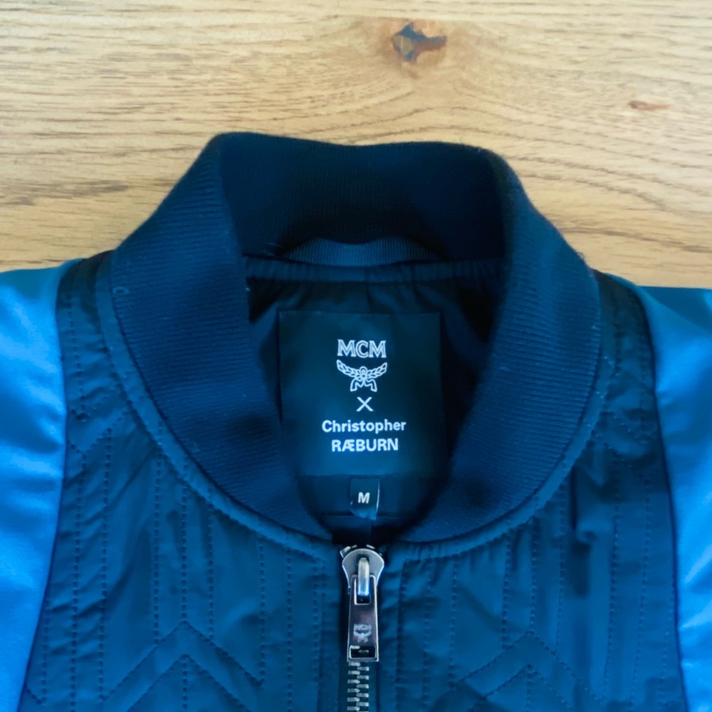 MCM Christopher Raeburn Collab Unisex Med Quilted Black Bomber Jacket ret $1120 - Picture 8 of 14